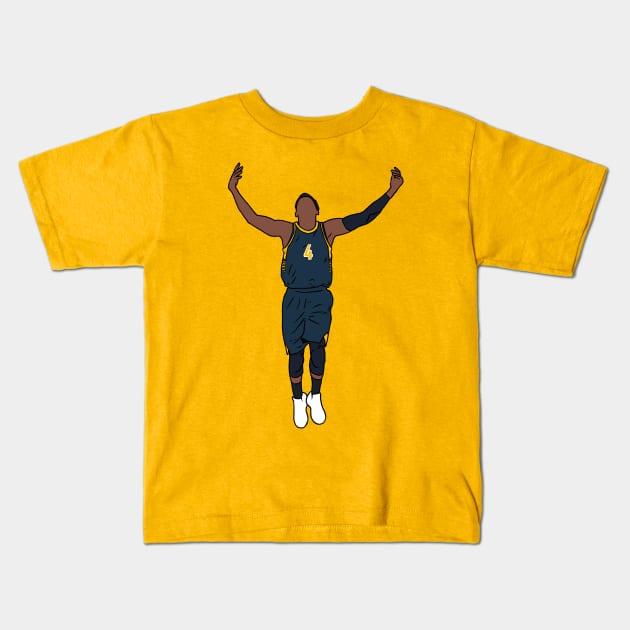 Victor Oladipo Embrace The Crowd Kids T-Shirt by rattraptees